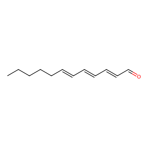 (E,E,E)-2,4,6-dodecatrienal structure