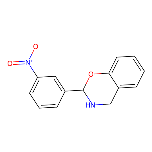 2-(3-Nitrophenyl)-3,4-dihydro-2h-1,3-benzoxazine structure
