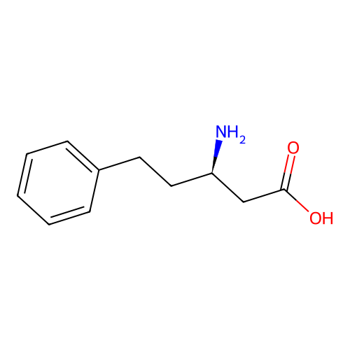 (r)-3-Amino-5-phenylpentanoic acid structure