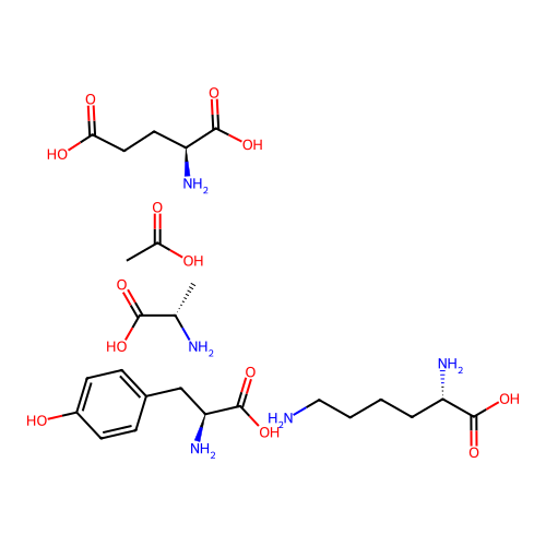 醋酸格拉替美 structure