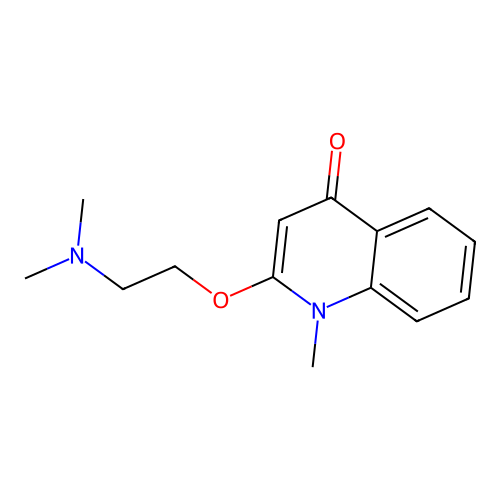 2-(2-Dimethylaminoethyloxy)-1-methyl-quinolin-4-one structure