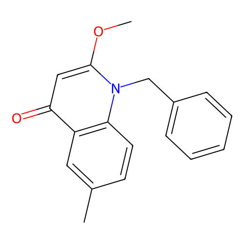 1-Benzyl-2-methoxy-6-methyl-quinolin-4-one structure