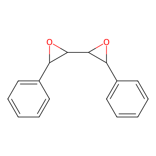 2-Phenyl-3-(3-phenyloxiran-2-yl)oxirane structure