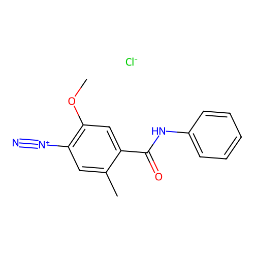 2-Methoxy-5-methyl-4-(phenylcarbamoyl)benzenediazonium;chloride structure