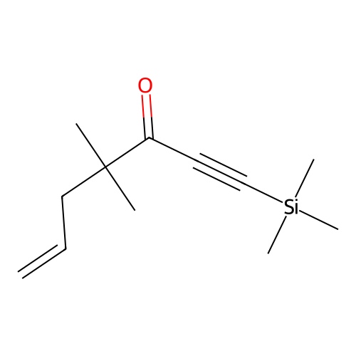 6-Hepten-1-yn-3-one, 4,4-dimethyl-1-(trimethylsilyl)- structure