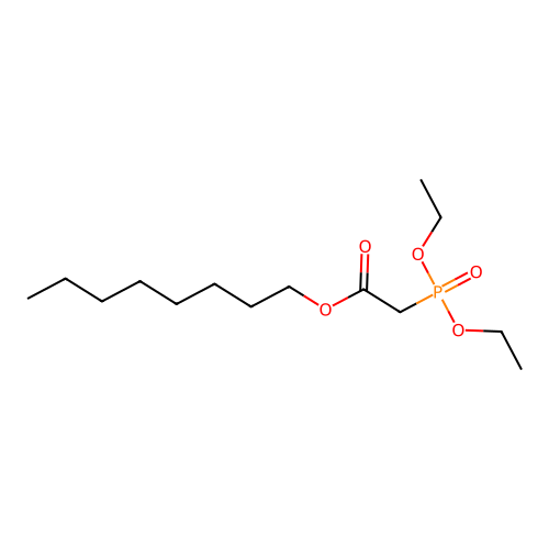 Acetic acid, (diethoxyphosphinyl)-, octyl ester structure