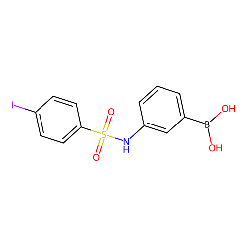 3-(4-Iodobenzenesulfonamido)phenylboronic acid structure