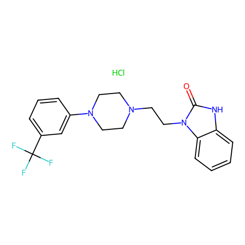 Flibanserin hydrochloride structure