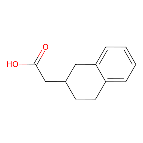 2-(1,2,3,4-Tetrahydronaphthalen-2-yl)acetic acid structure