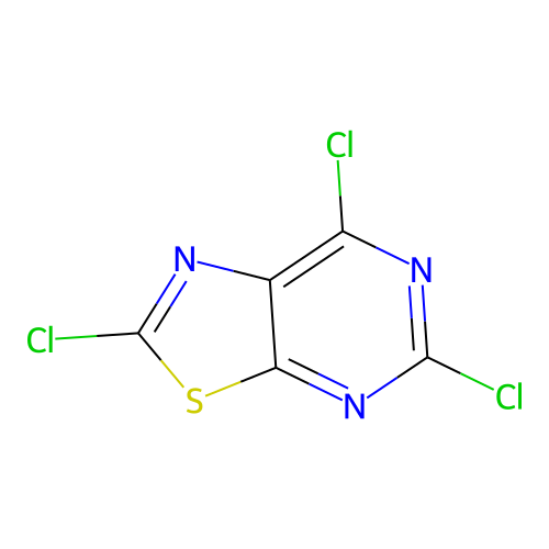 Thiazolo[5,4-d]pyrimidine, 2,5,7-trichloro- structure