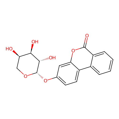 3-[(3,4,5-Trihydroxyoxan-2-YL)oxy]-6H-benzo[C]chromen-6-one structure