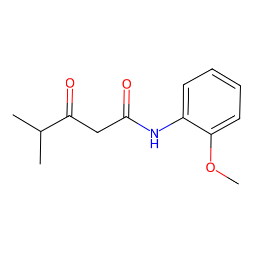 Pentanamide, N-(2-methoxyphenyl)-4-methyl-3-oxo- structure