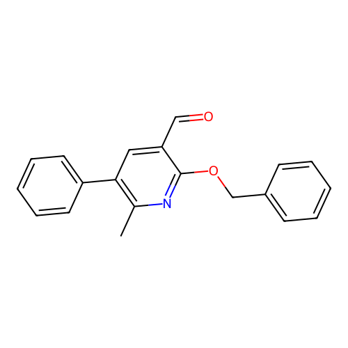6-Methyl-5-phenyl-2-(phenylmethoxy)-3-pyridinecarboxaldehyde structure