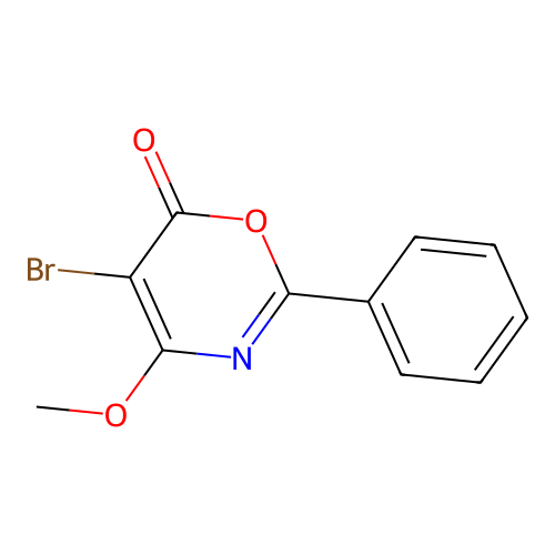 5-Bromo-4-methoxy-2-phenyl-1,3-oxazin-6-one structure