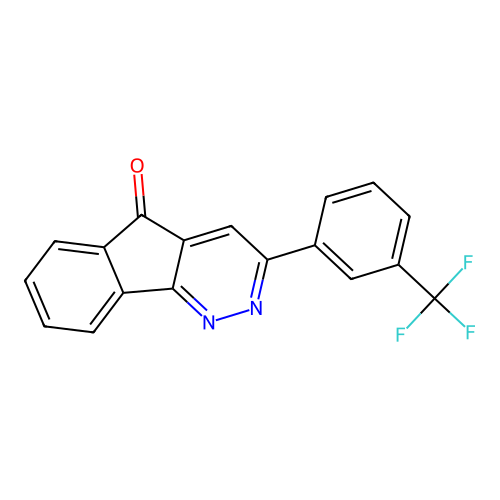 3-(3-(trifluoromethyl)phenyl)-5H-indeno[1,2-c]pyridazin-5-one structure