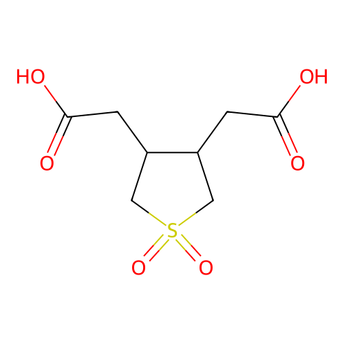 2,2'-(1,1-Dioxidotetrahydrothiophene-3,4-diyl)diacetic acid structure