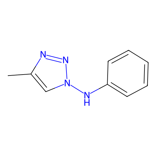 1H-1,2,3-Triazole, 1-anilino-4-methyl- structure