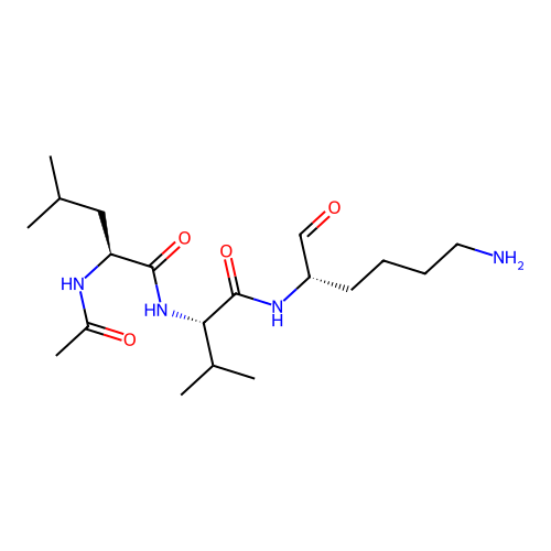 (2S)-2-acetamido-N-[(2S)-1-[[(2S)-6-amino-1-oxohexan-2-yl]amino]-3-methyl-1-oxobutan-2-yl]-4-methylpentanamide structure