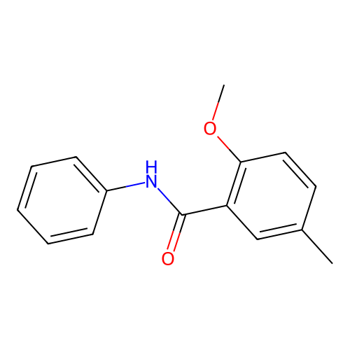 2-methoxy-5-methyl-N-phenylbenzamide structure