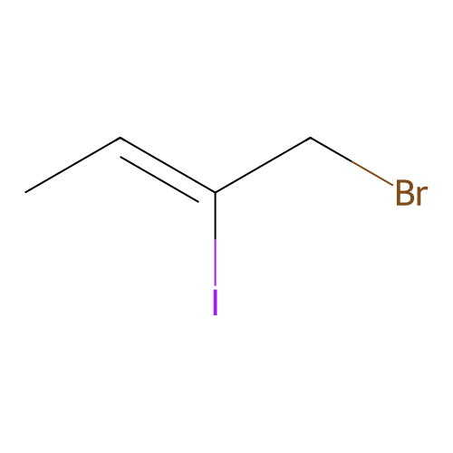 1-Bromo-2-iodo-2-butene structure