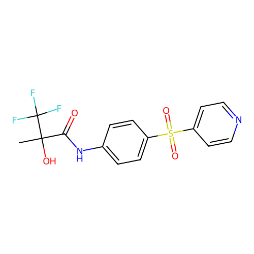 N-[4-(4-Pyridinylsulfonyl)phenyl]-2-hydroxy-2-methyl-3,3,3-trifluoropropanamide structure