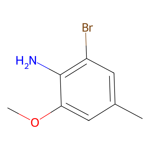 2-Bromo-6-methoxy-4-methylaniline structure