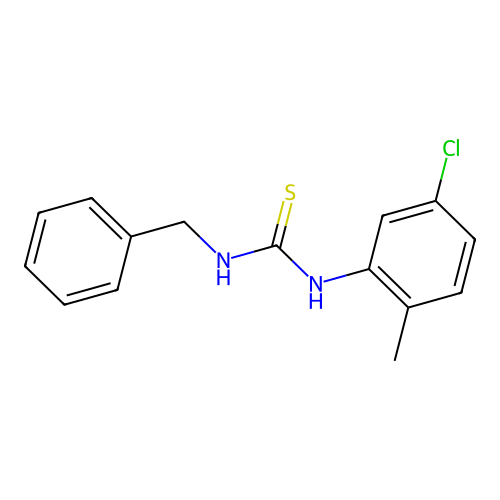 [(5-Chloro-2-methylphenyl)amino][benzylamino]methane-1-thione structure