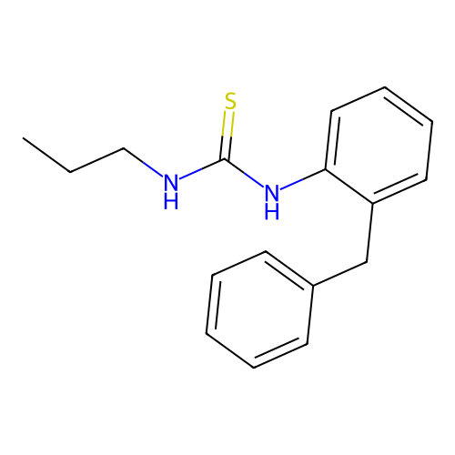 1-(2-Benzylphenyl)-3-propylthiourea structure