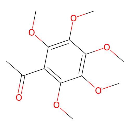 Pentamethoxy-acetophenone structure