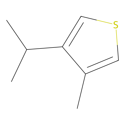 Thiophene, 3-(1-methylethyl)-4-methyl structure
