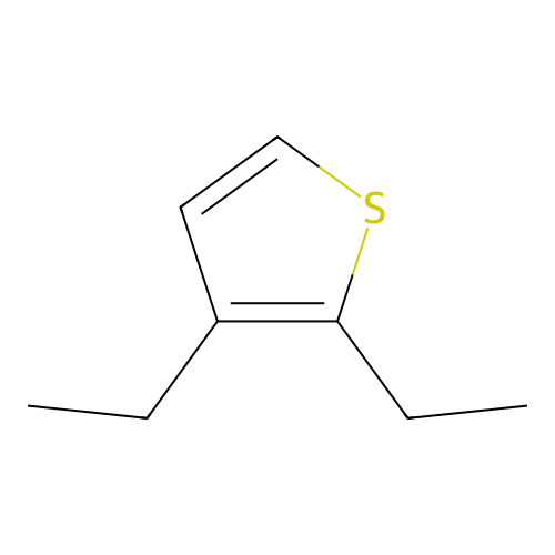 Thiophene, 2,3-diethyl structure