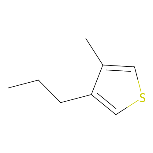 Thiophene, 3-methyl-4-propyl structure