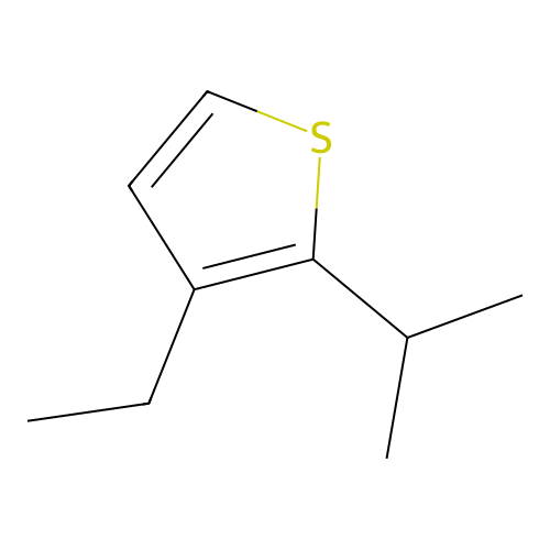 Thiophene, 3-ethyl-2-isopropyl structure