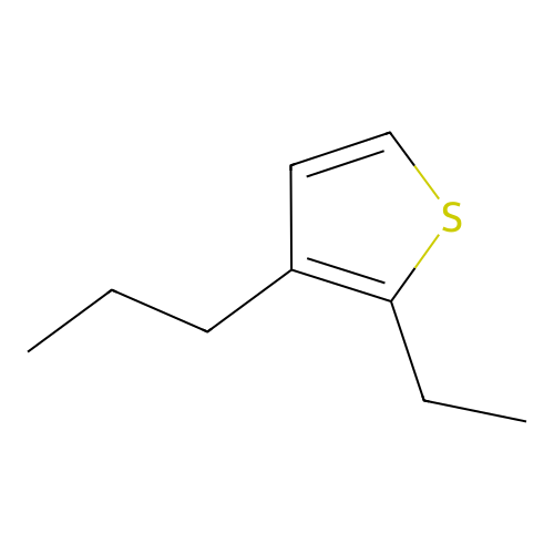 Thiophene, 2-ethyl-3-propyl structure