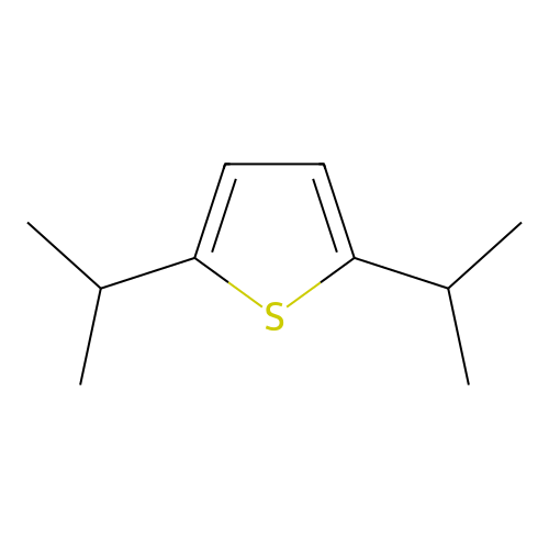 Thiophene, 2,5-diisopropyl structure