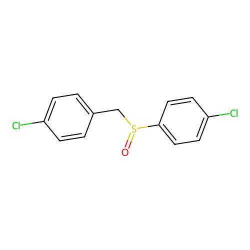 p-Chlorobenzyl-p-chlorophenyl sulfoxide structure
