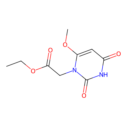ethyl 2-(6-methoxy-2,4-dioxo-3,4-dihydropyrimidin-1(2H)-yl)acetate structure