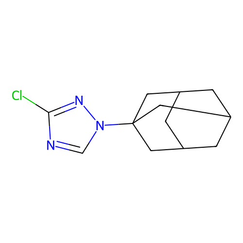 1-(1-Adamantyl)-3-chloro-1H-1,2,4-triazole structure