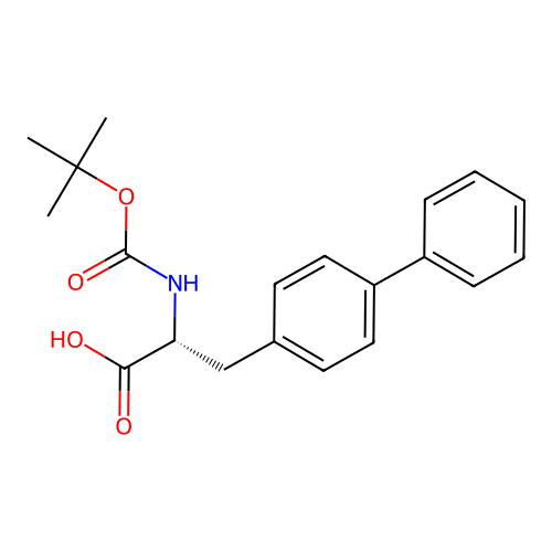Boc-D-4,4'-biphenylalanine structure