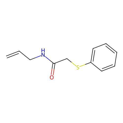 N-Allyl-2-(phenylthio)acetamide structure