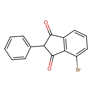 1,3-Indandione, 4-bromo-2-phenyl- structure