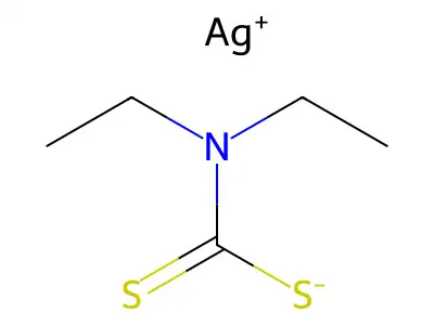 Silver diethyldithiocarbamate, ACS reagent, 99% structure