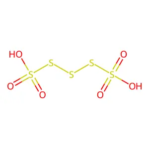 连五硫酸 structure