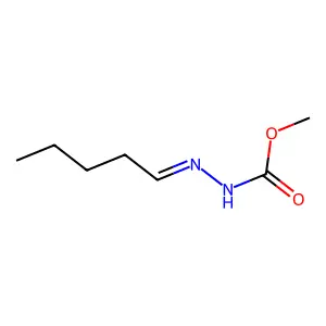 Methyl 2-pentylidenehydrazinecarboxylate structure