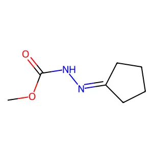 Hydrazinecarboxylic acid, cyclopentylidene-, methyl ester structure
