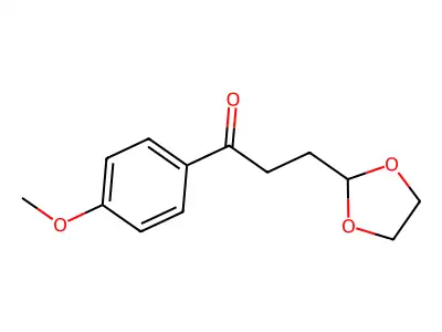 3-(1,3-Dioxolan-2-yl)-1-(4-methoxyphenyl)propan-1-one structure