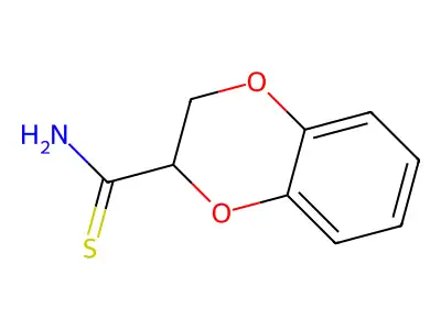 2,3-Dihydro-1,4-benzodioxine-2-carbothioamide structure