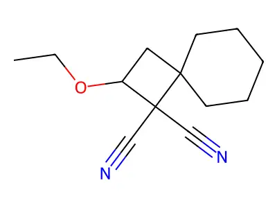 2-Ethoxyspiro[3.5]nonane-1,1-dicarbonitrile structure