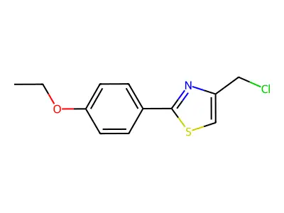 4-(Chloromethyl)-2-(4-ethoxyphenyl)-1,3-thiazole structure