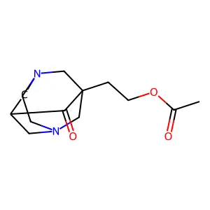 1-(2-Acetoxyethyl)-3,6-diazahomoadamantan-9-one structure